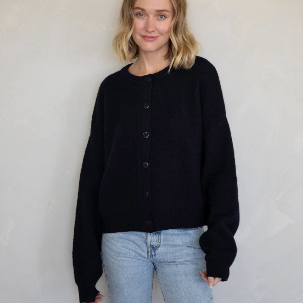 Things Between Alyssa Cardigan (Size M, Navy) Excellent condition